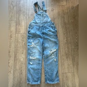 BDG distressed overalls